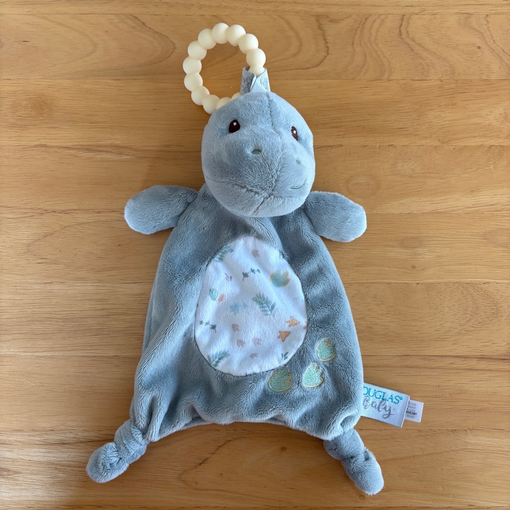 Douglas Baby Dinosaur Teether Ring Lovey